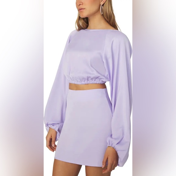 NWT | WE WORE WHAT
Satin Mini Slip Skirt
Heather Purple - Picture 5 of 13